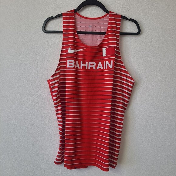 NEW Nike Pro Elite Bahrain Official Track & Field Singlet Tank CI6344-657 Size M